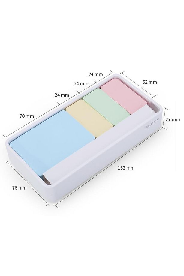 Nusign Stıcky Notes Plastik Yapışkanlı Not Kağıdı Seti 4 Renk Ns-116 - 3