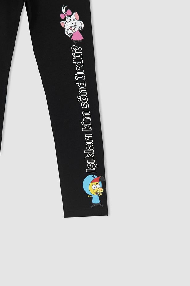 Kız Çocuk Kral Şakir Slim Fit Uzun Tayt - 3