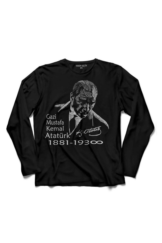 Gazi Mustafa Kemal Atatürk 1881 10 November 1938 5 Long Sleeve T-Shirt Printed Children's T-shirt