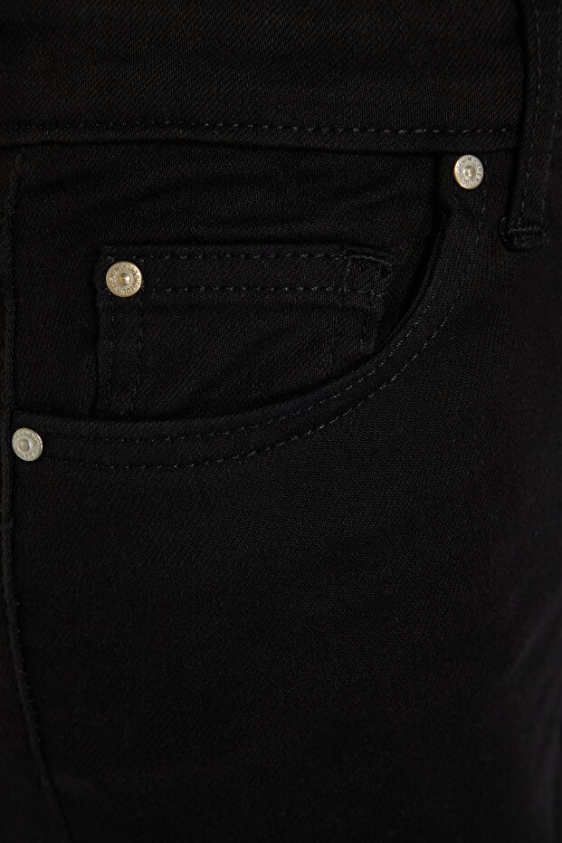 Solmayan Siyah Toparlayıcı Yüksek Bel Ekstra Esnek Flare Esnek Jeans TWOAW23JE00250 - 7
