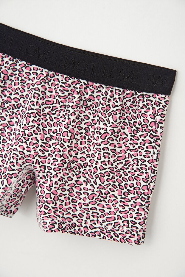 مجموعة بوكسرات منقوشة باللون الوردي مكونة من قطعتين - 3