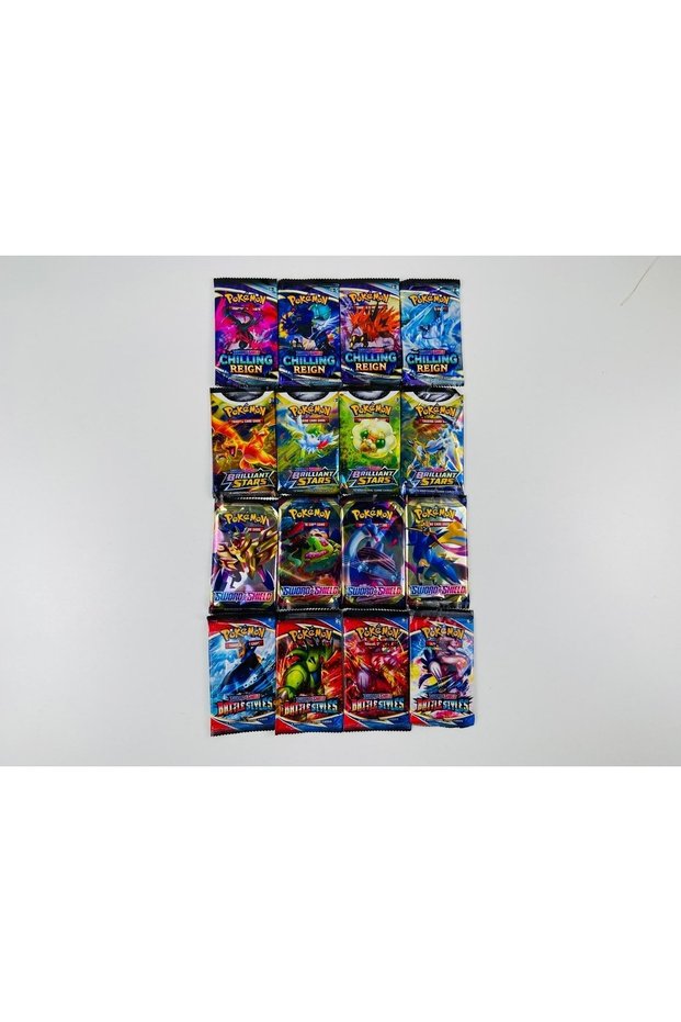 Pokemon Set of 4 16 Packs with 4 Series Special Cards