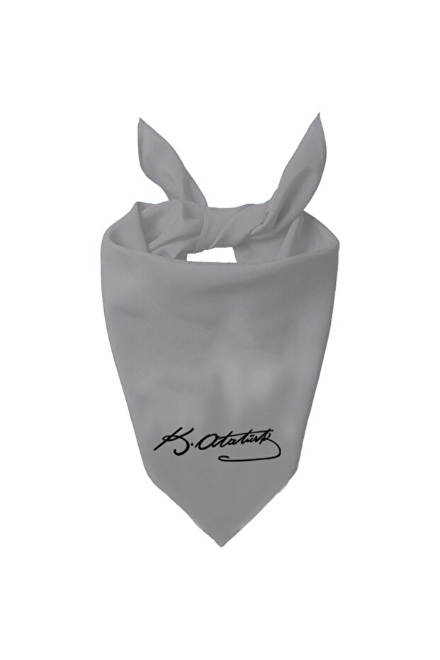 Ayyıldız And K.atatürk Signed Design Single Color Scarf