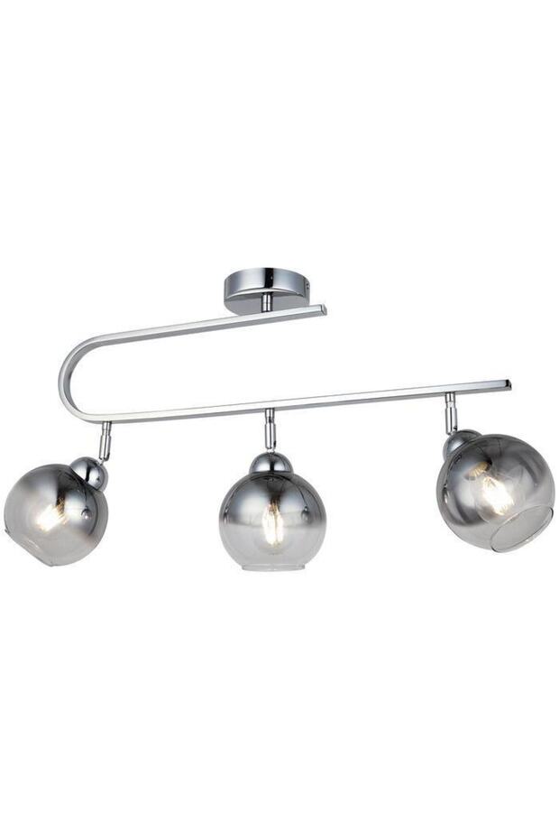 Juno Gümüş 3'lü Plafonyer Avize - 1