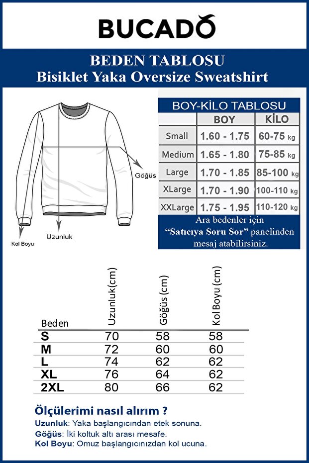 Unisex Red Oversize Thick Three Thread Ribbed Crew Neck Basic Sweatshirt - 5