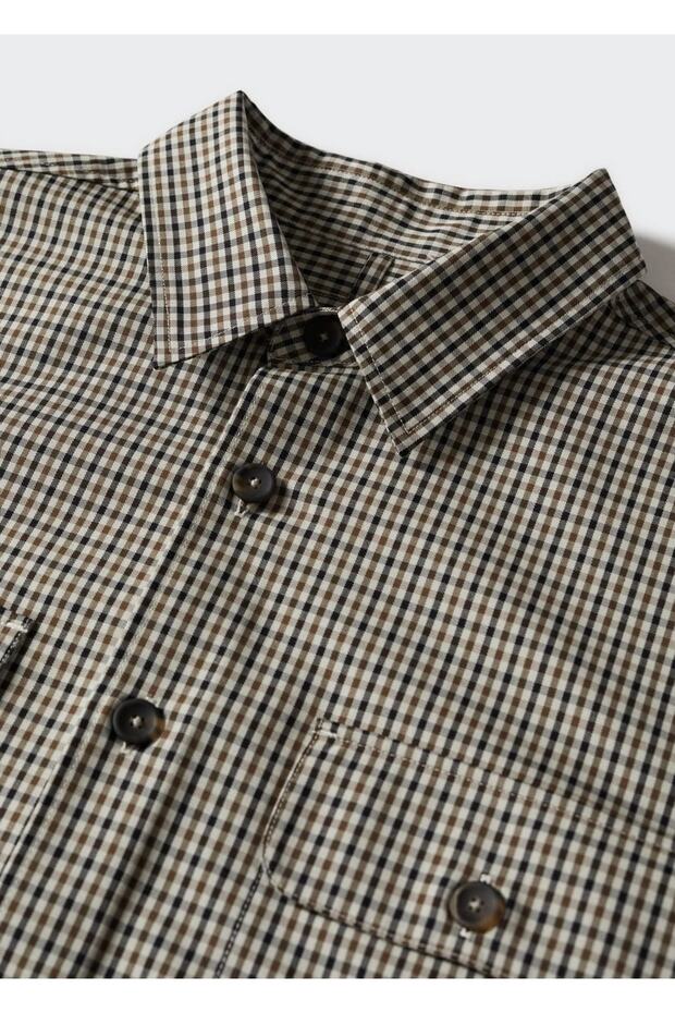 Pötikareli Gömlek Ceket - 6