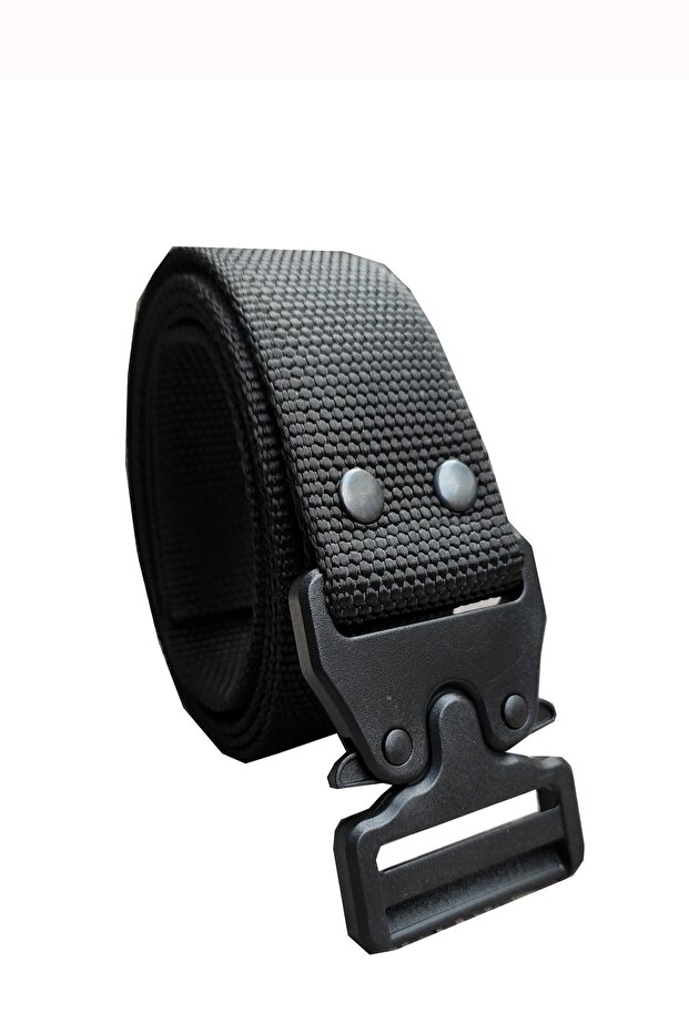 Tactical Style Plastic Buckle Cloth Bandolier Belt