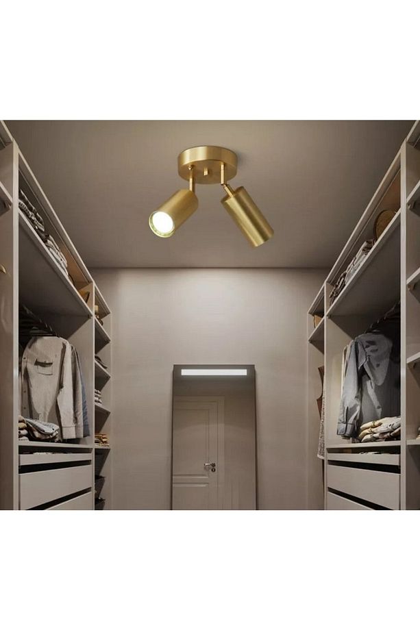 Mylights Led Avize Led Spot Led Aplik Mat Gold Kaplama Ürün Boya Değil Ampul Dahil - 1