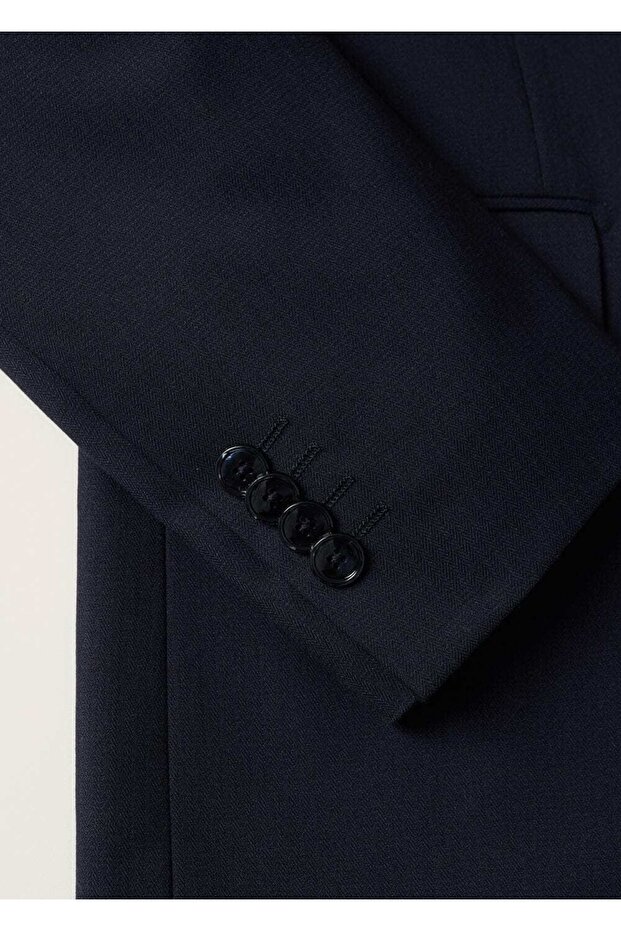 Dar Kesim Blazer Ceket - 6