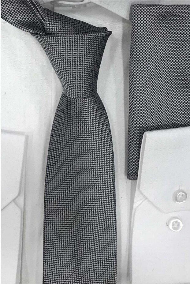 Mendilli Ince Kravat - 1