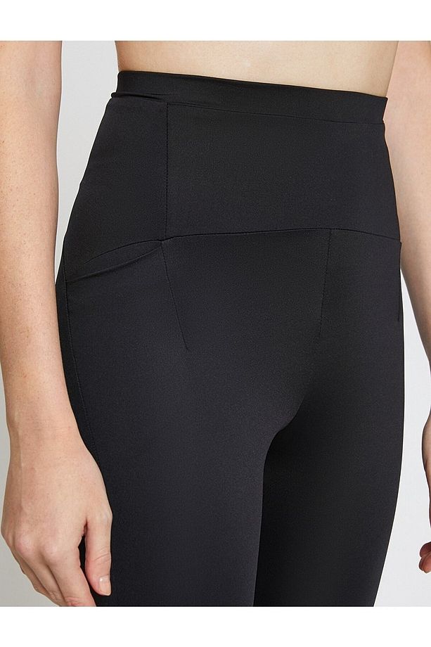 Ekstra Yüksek Bel Spor Tayt Bionic Fiber Kumaş - 5