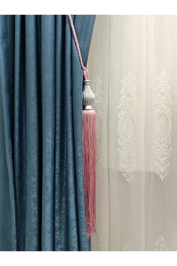 Background Curtain Side Binding Kuka Braçol Dusty Rose