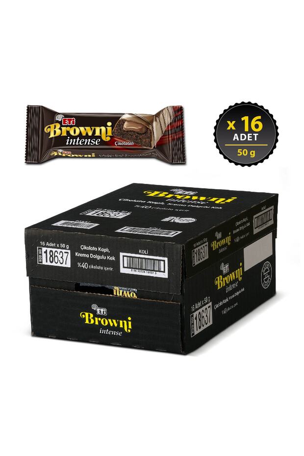Browni İntense Çikolatalı Kek 50 g x 16 Adet - 2