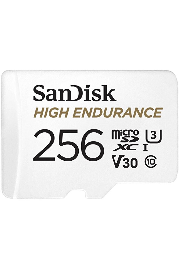 Sandisk High Endurance 256gb 100-40mb-s Microsdxc C10 V30 Adaptörlü Hafıza Kartı Sdsqqnr-256g-gn6ıa