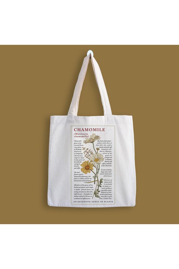 Chamomile Flower Printed Cloth Bag