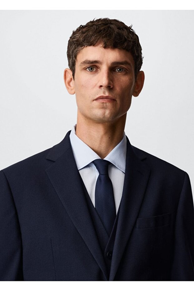 Dar Kesim Blazer Ceket - 7