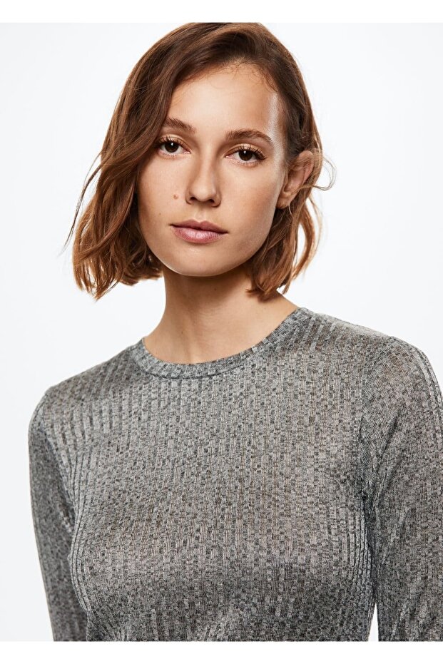 Lastikli Midi Elbise - 7