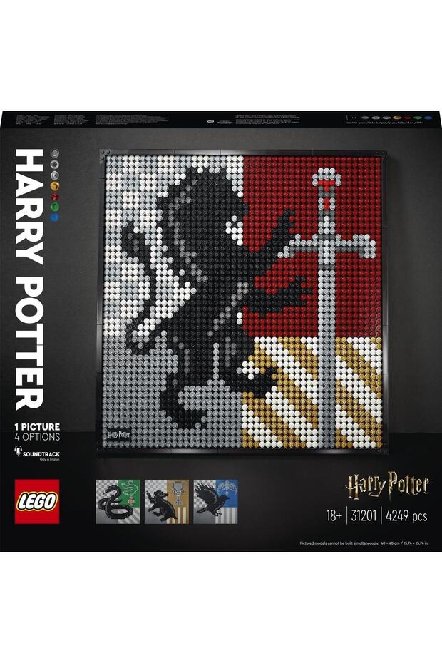 Art Harry Potter™ Hogwarts™ Crests Yapım Seti 31201 (4249 Parça) - 4