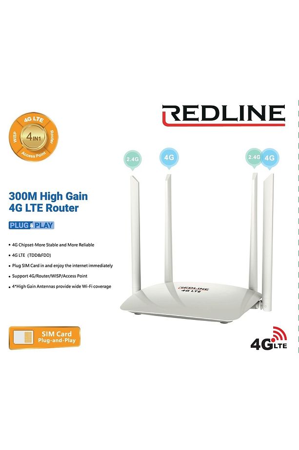 Lte-20 4g Lte Router 300m Sim Kart Modem - 1