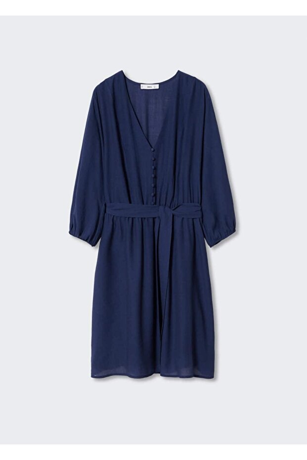 Kemerli Kısa Elbise - 3