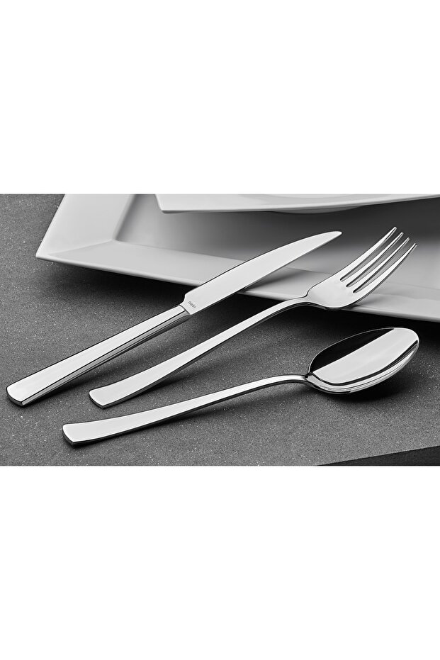 شوكة حلويات هالي – سادة – 12 قطعة - 2