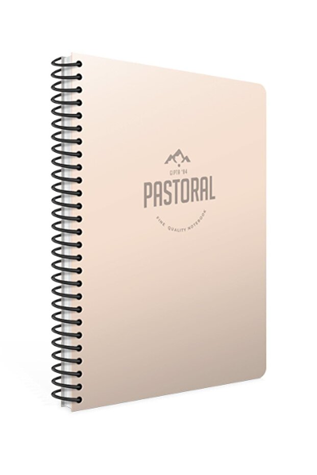 Pastoral A4 72 Sheets Squared Spiral Notebook