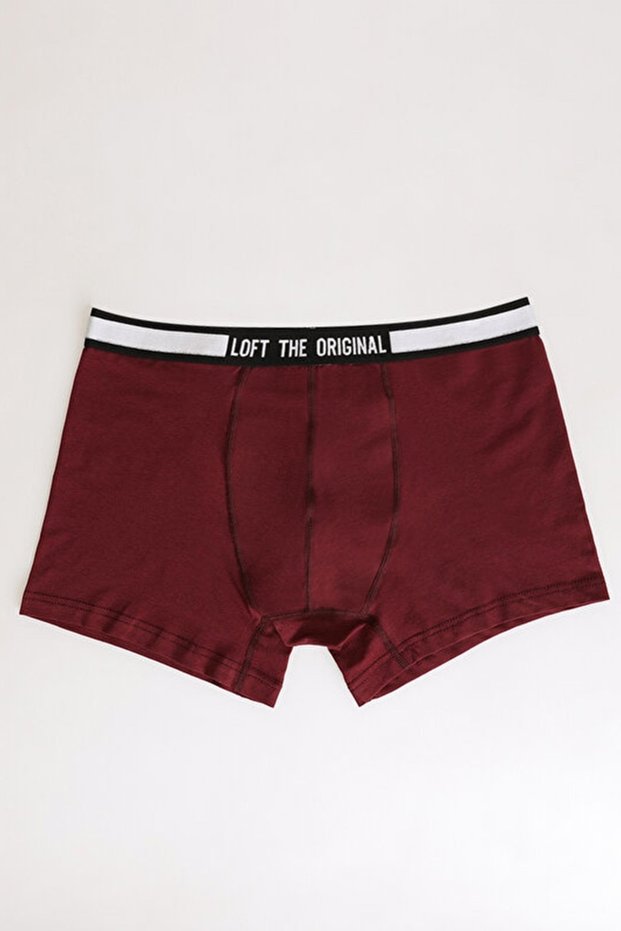 Men's Regular Fit Claret Red Boxer Lf2029987
