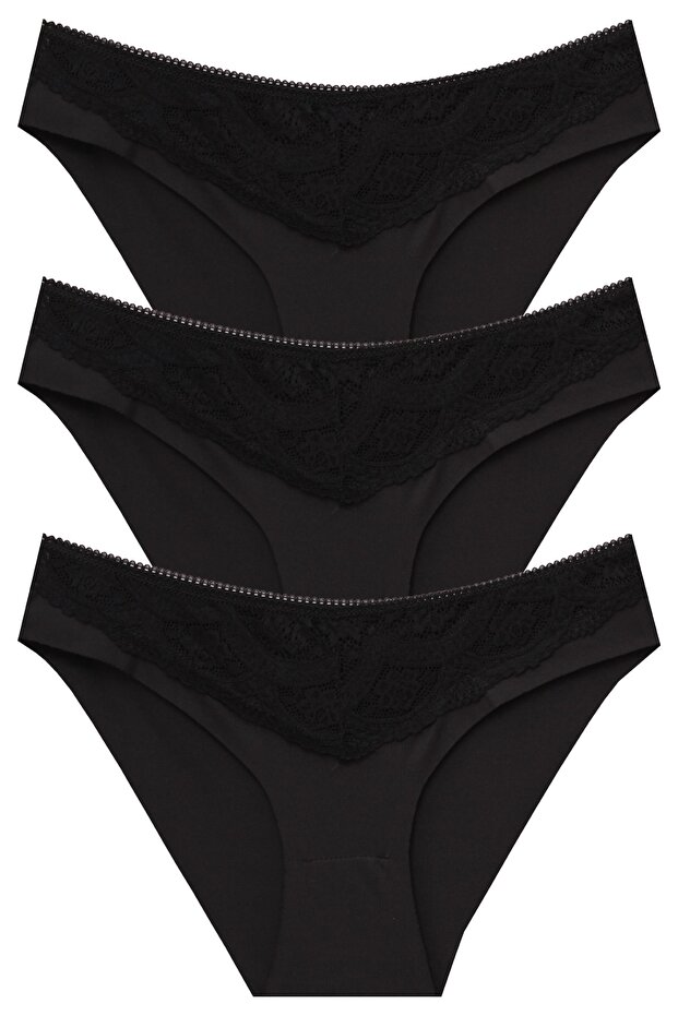 3'' Lace Detailed Micro Laser Panties R3-1