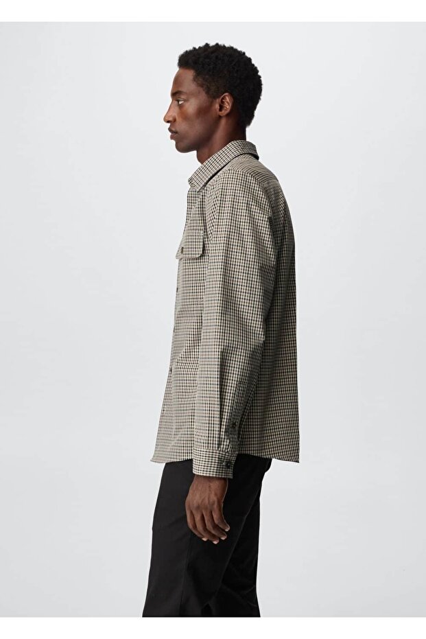 Pötikareli Gömlek Ceket - 5