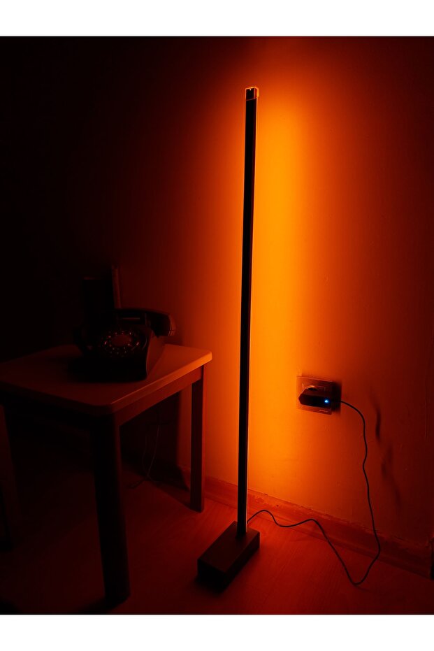 Oda Aydınlatma Full Rgb Lambader - Uzaktan Kumandalı - Rgb Modern Lambader - Kasa Rengi Antrasit - 3
