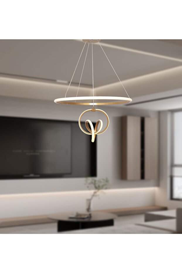 Tt319-esk Canus Modeli Eskitme Boyalı ( 3 Renk Modüllü ) Led Avize - 3