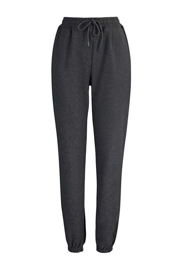 Antracit Thessaloniki Pantaloni de sport tricotați de buzunar, confortabili, TWOAW21EA0168 - 6