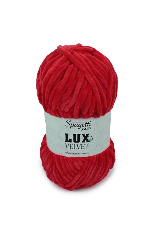 Lux Velvet Red Velvet Hand Knitting Yarn