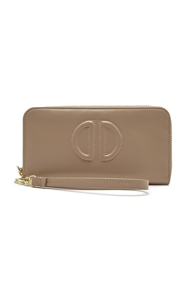 Krem Kadın Deri Cüzdan - 2