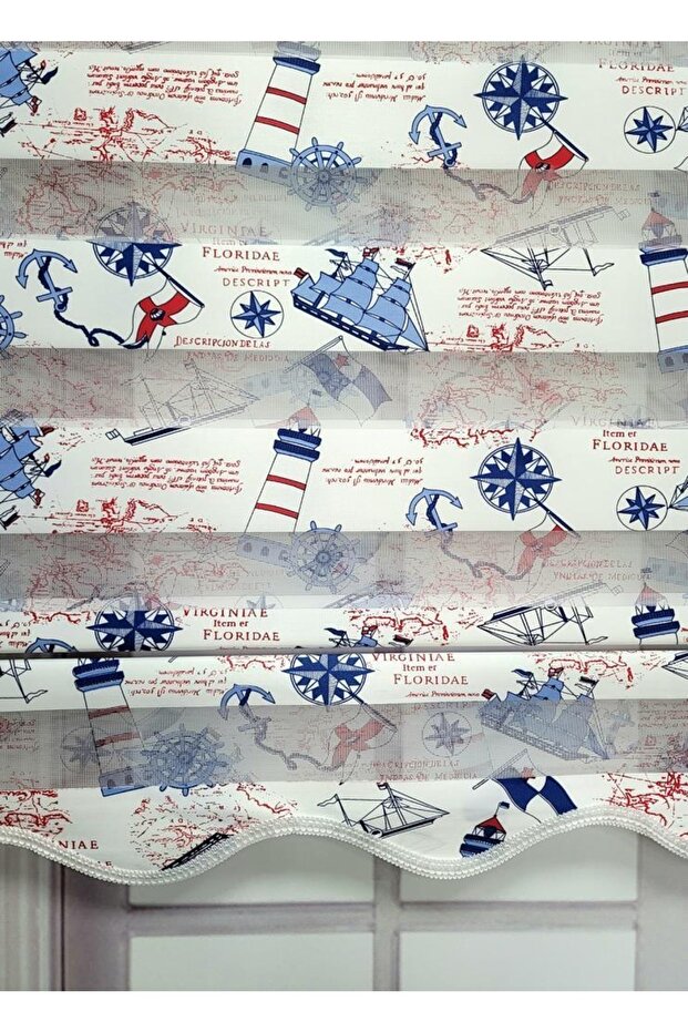 Gemi Desenli Zebra Stor Perde Mz143 - 4