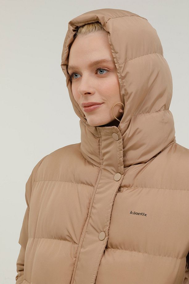 W-sn2020 Bıanca Coat 2pr Camel Kadın Kısa Kaban - 5