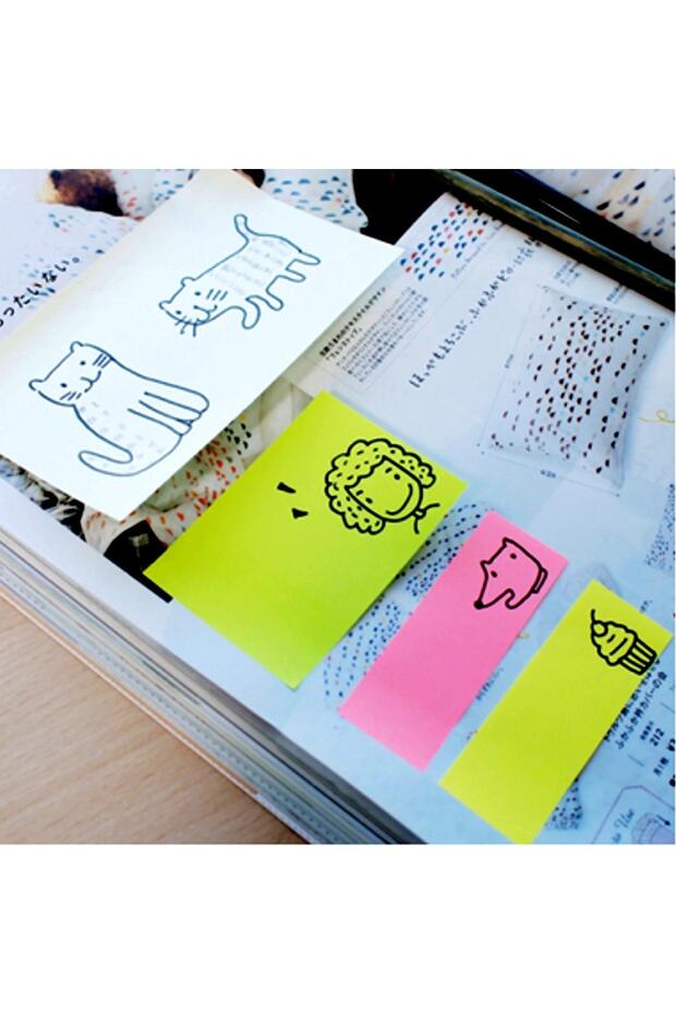 75x100 Mm Neon Renk Sticky Yapışkanlı Not Kağıdı 100 Yaprak (657n) 4 Adet - 8