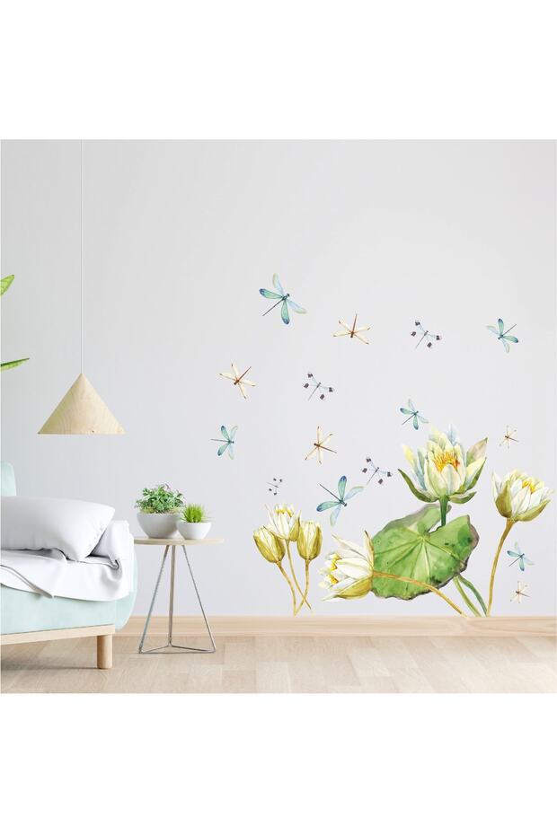 Water Color Lotus Flower Sticker Set
