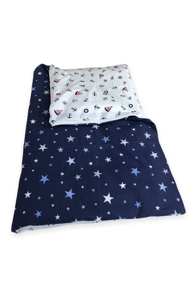 Single Duvet Cover (Duvet Cover) Sailor Navy Blue 120 X 200 Cm (Only Duvet Cover)