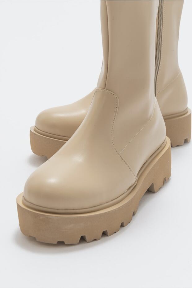 Rush bézs női csizma - 4