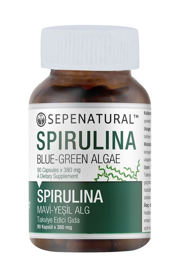 Spirulina 90 Kapsül Siprulina Yosun Hapı - 1