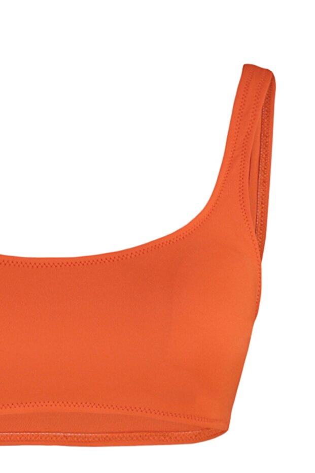 Nar Çiçeği Bralette Kaplı Regular Yüksek Bel Bikini Takımı TBESS22BT0010 - 8