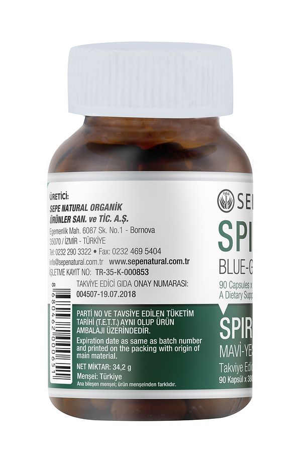 Spirulina 90 Kapsül Siprulina Yosun Hapı - 3