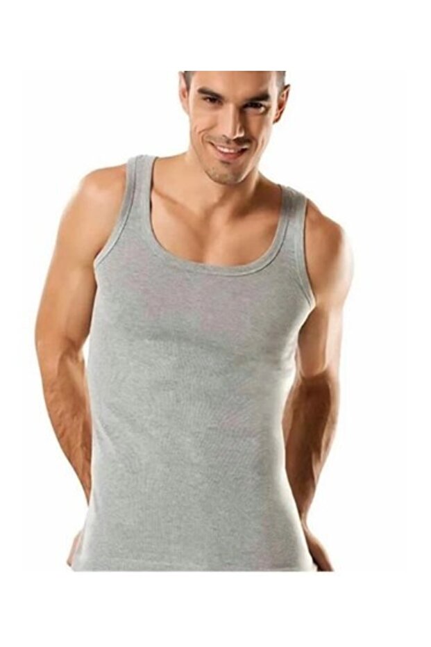 قميص داخلي رجالي من القطن الممشط مكون من 6 قطع - 5