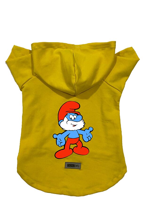 Yellow Cute Dad - Size m Hooded Fleece Sweatshirt and Gown