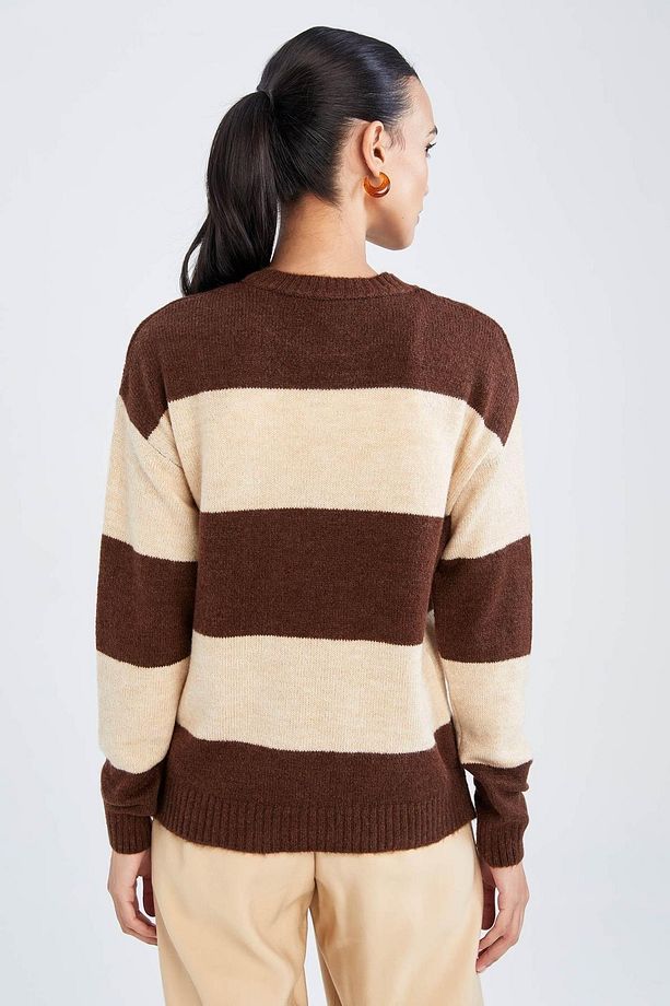 Regular Fit Bisiklet Yaka Kazak - 8