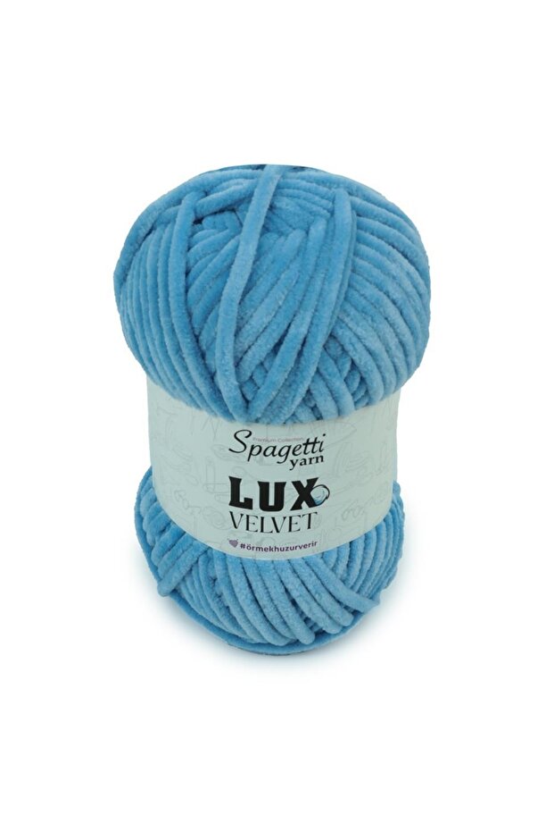 Lux Velvet Light Blue Velvet Hand Knitting Yarn