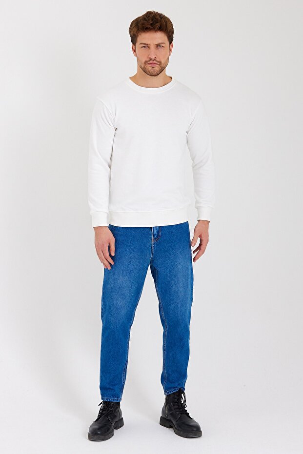 Bisiklet Yaka Sweatshirt
