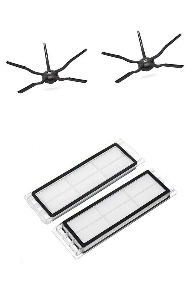 S5 S5 Max S6 S6 Pure Uyumlu Yeni Nesil Hepa Filtre 5 Kollu Yan Fırça Set - 1