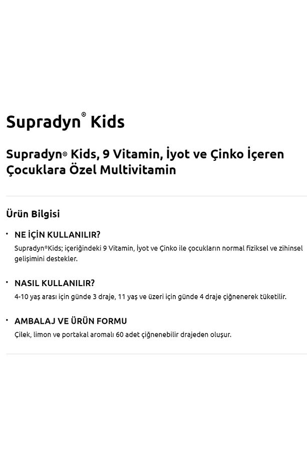 Kids Multivitamin Ve Mineral Içeren Çiğnenebilir 60 Tablet 2 Adet - 4